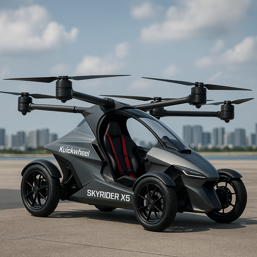 Now Ride the Skies, Not the Roads! World’s First Flying Bike – Skyrider X6 Launched