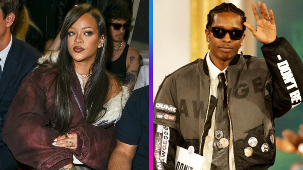 Rihanna & A$AP Rocky during Paris Fashion Week 2026